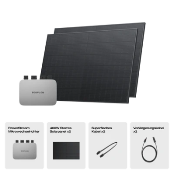 EcoFlow 400W Starres Solarpanel (2 Stück)